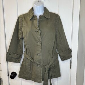 Abercrombie & Fitch Green Utility Jacket Classic Design Size L
